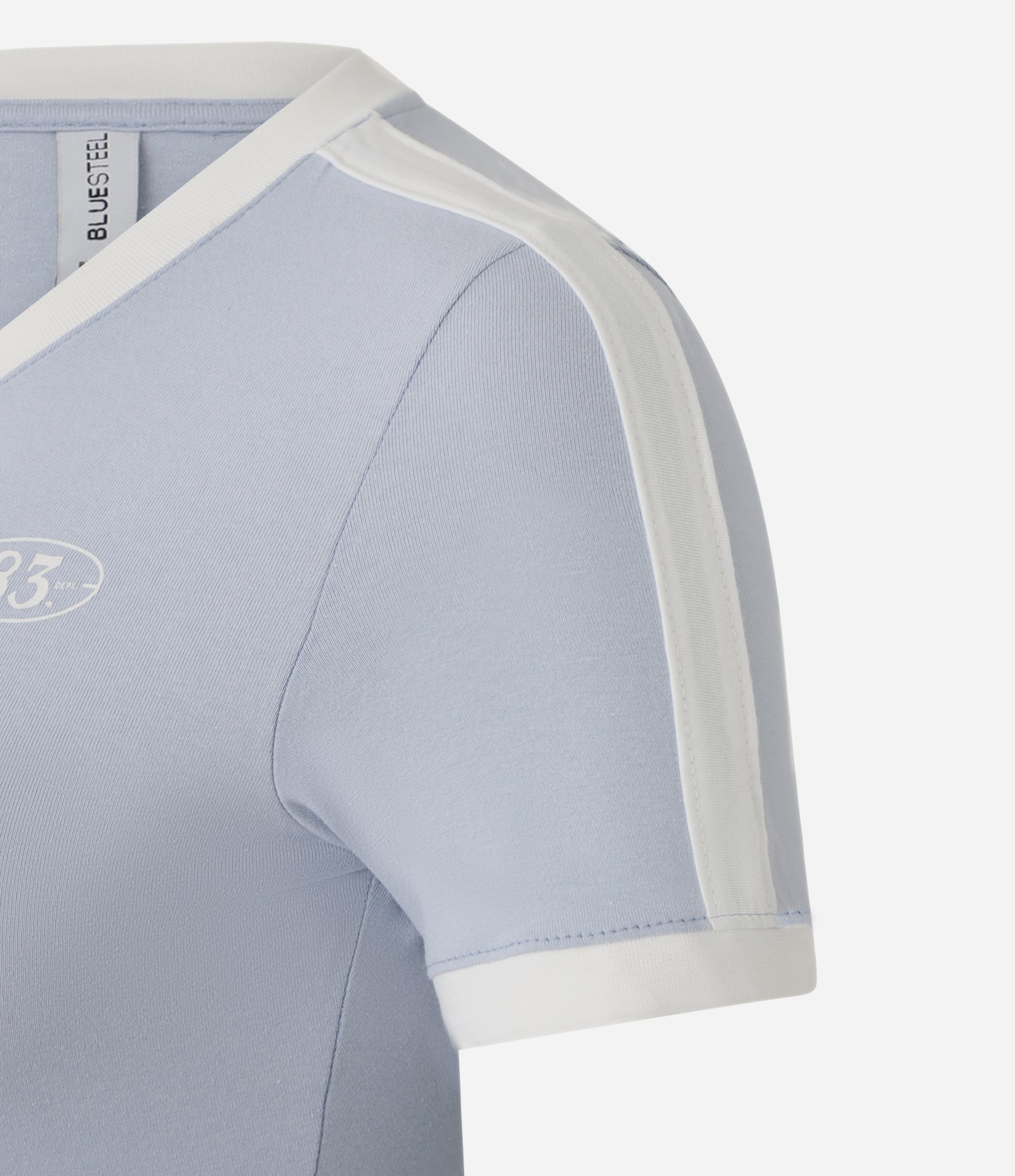 Blusa em Algodão com Contraste e Estampa Sportcore Kentucky Blue 5