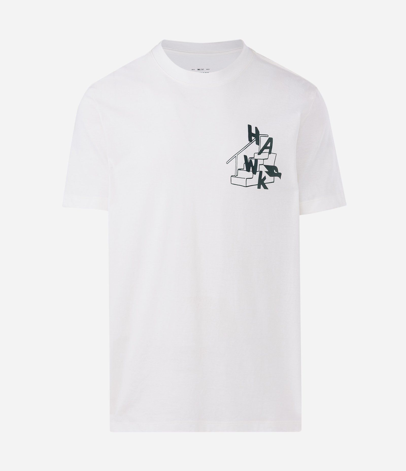 Camiseta Comfort em Algodão com Estampa Tony Hawk Branco 5