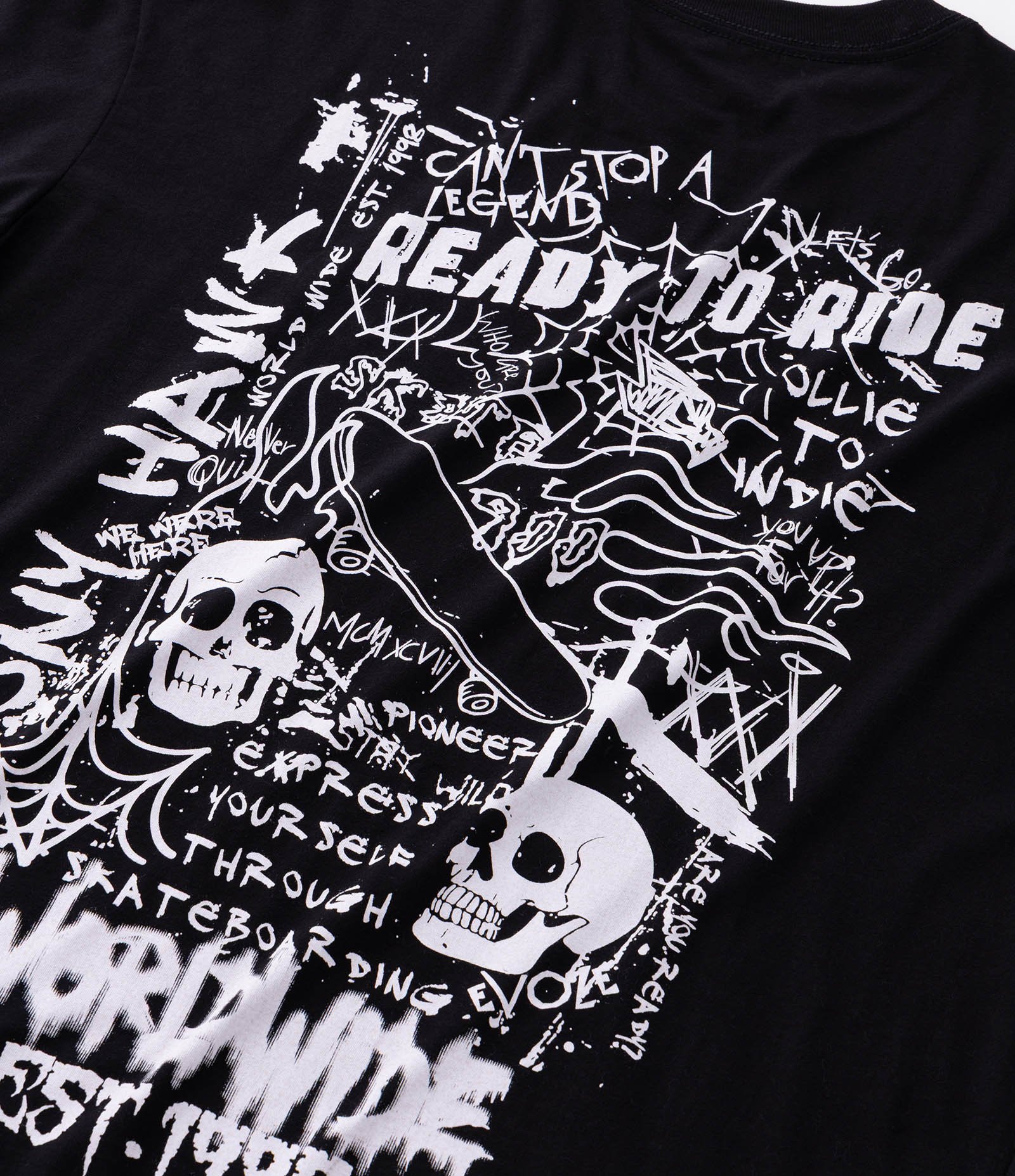 Camiseta Relaxed com Estampa Tony Hawk Preto 9