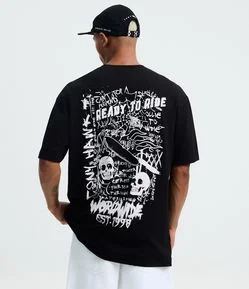 Camiseta Relaxed com Estampa Tony Hawk