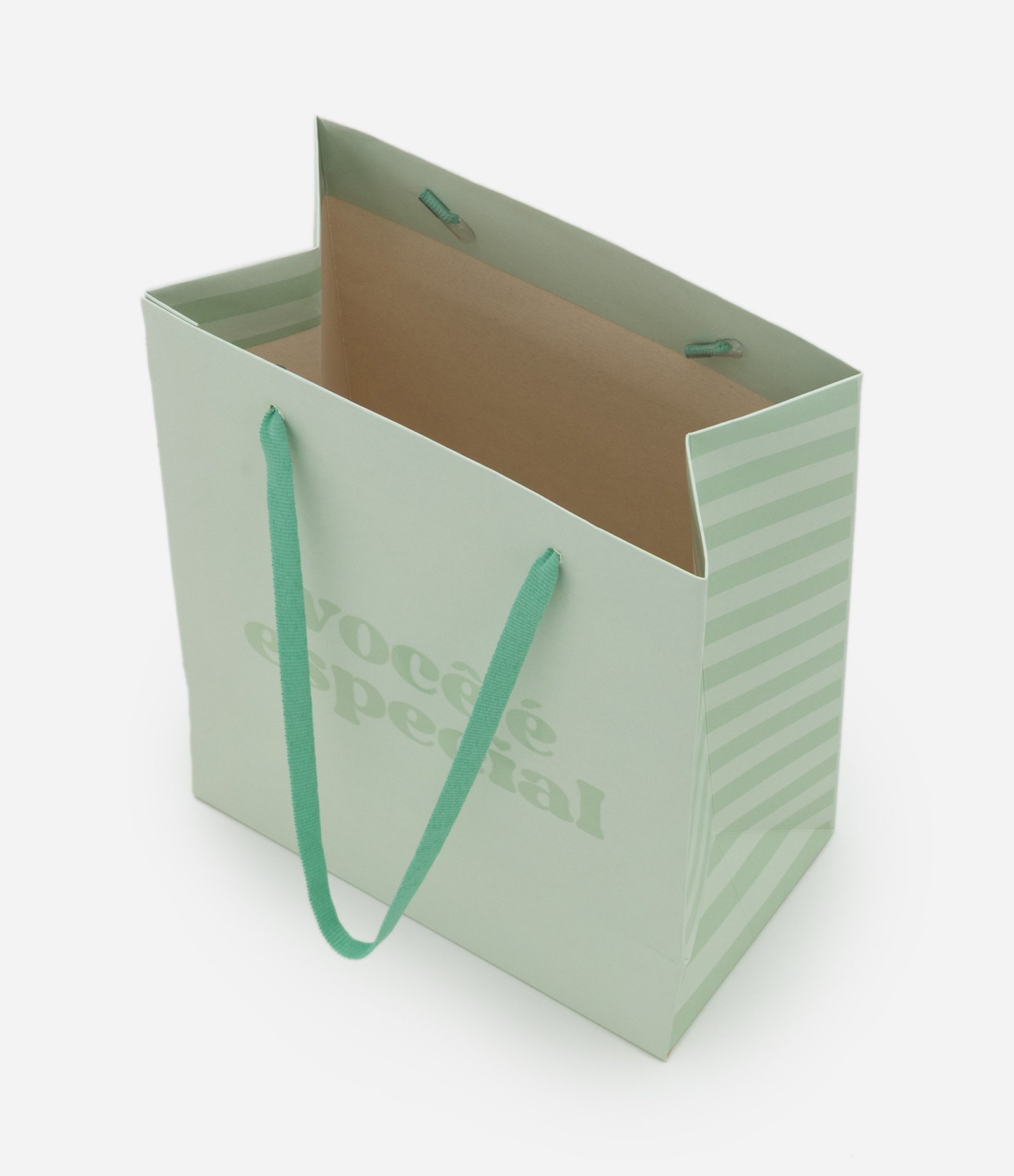 Embalagem de Presente Pequena com Estampa Você é Especial Verde Claro 3