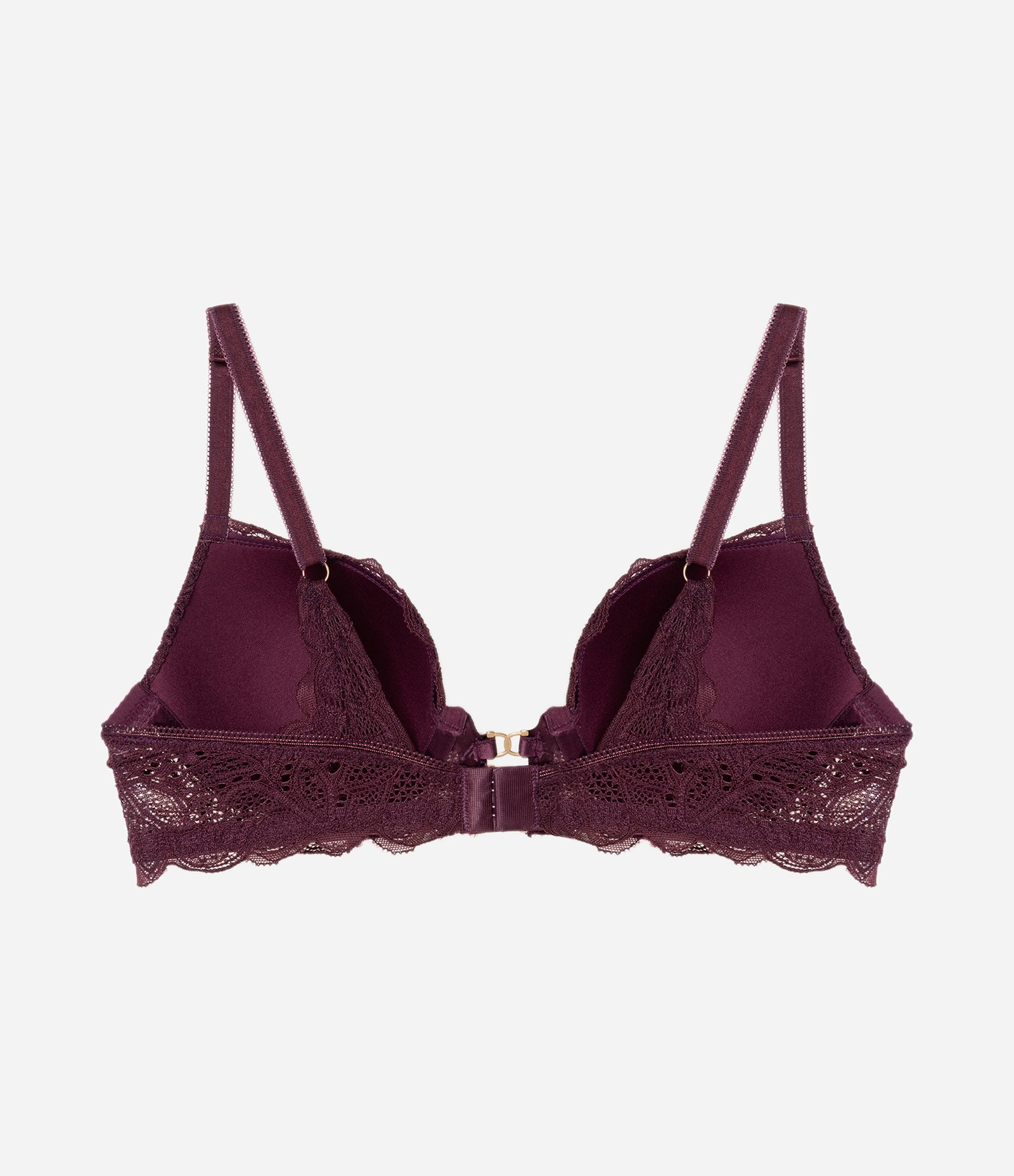 Sutiã Meia Taça em Renda Floral com Bojo Vermelho 6