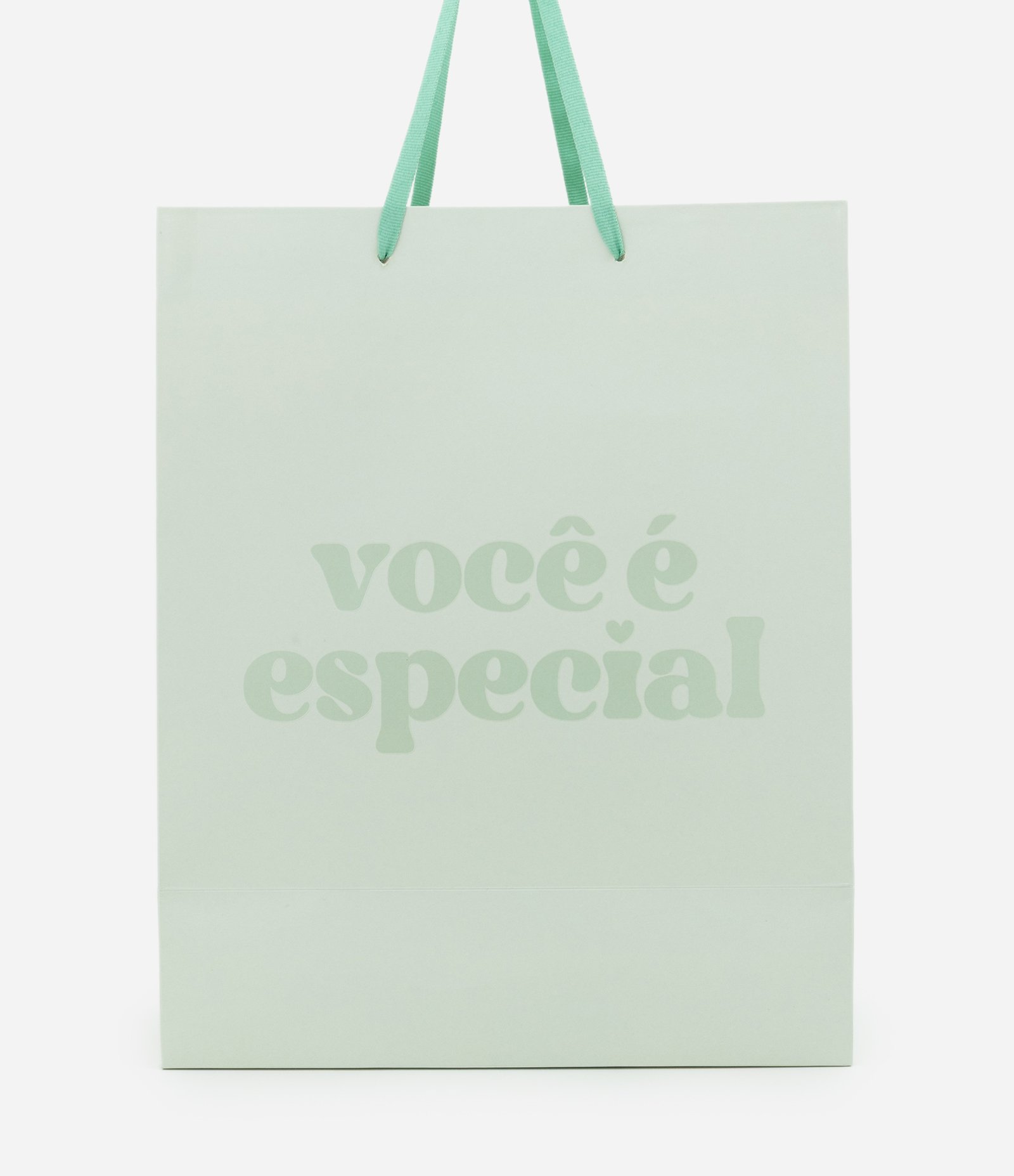 Embalagem de Presente Média com Estampa Você é Especial Verde Claro 2