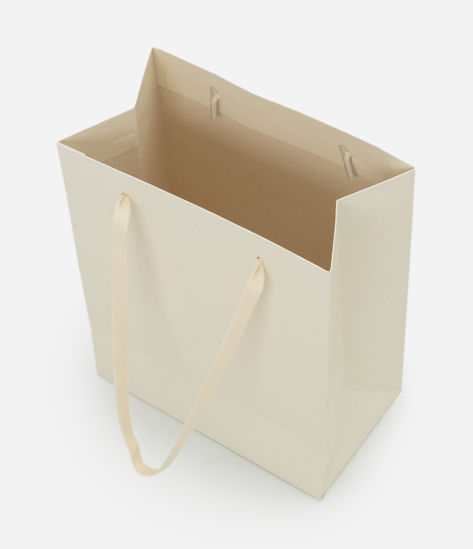 Embalagem de Presente Pequena com Gofragem Off White 3