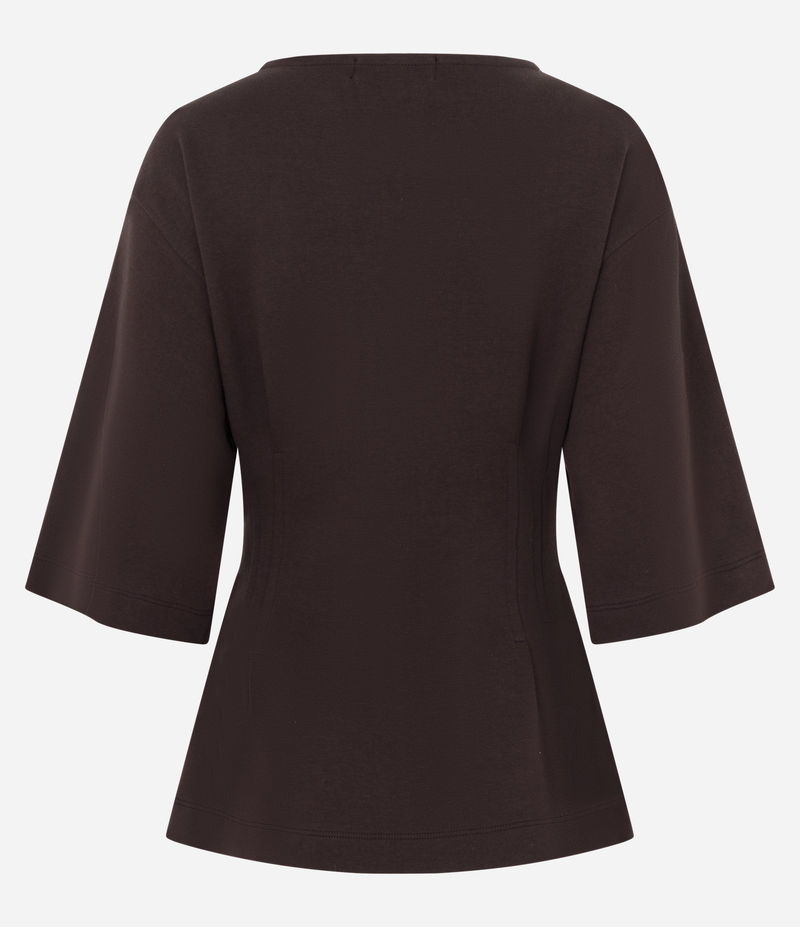 Blusa Over em Modal com Pregas Laterais Marrom 4