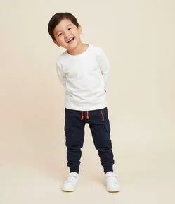 Calça Infantil com Bolso Cargo – Tam 1 a 6 Anos