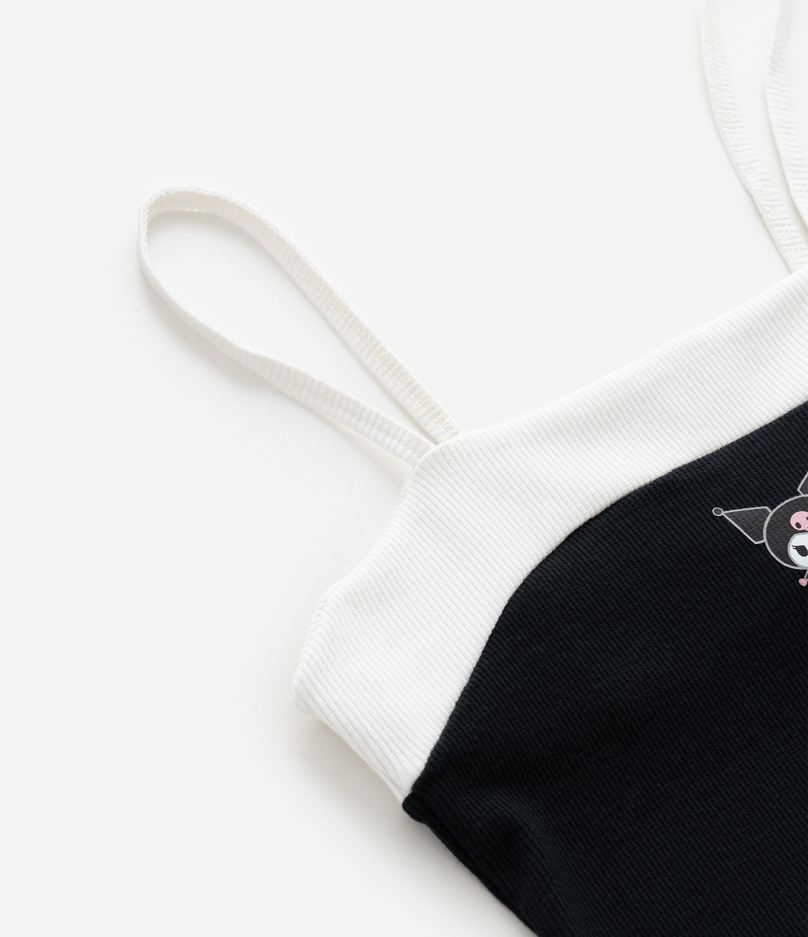 Vestido Infantil Tubinho em Ribana com Estampa Kuromi – Tam 7 a 16 Anos Preto 4