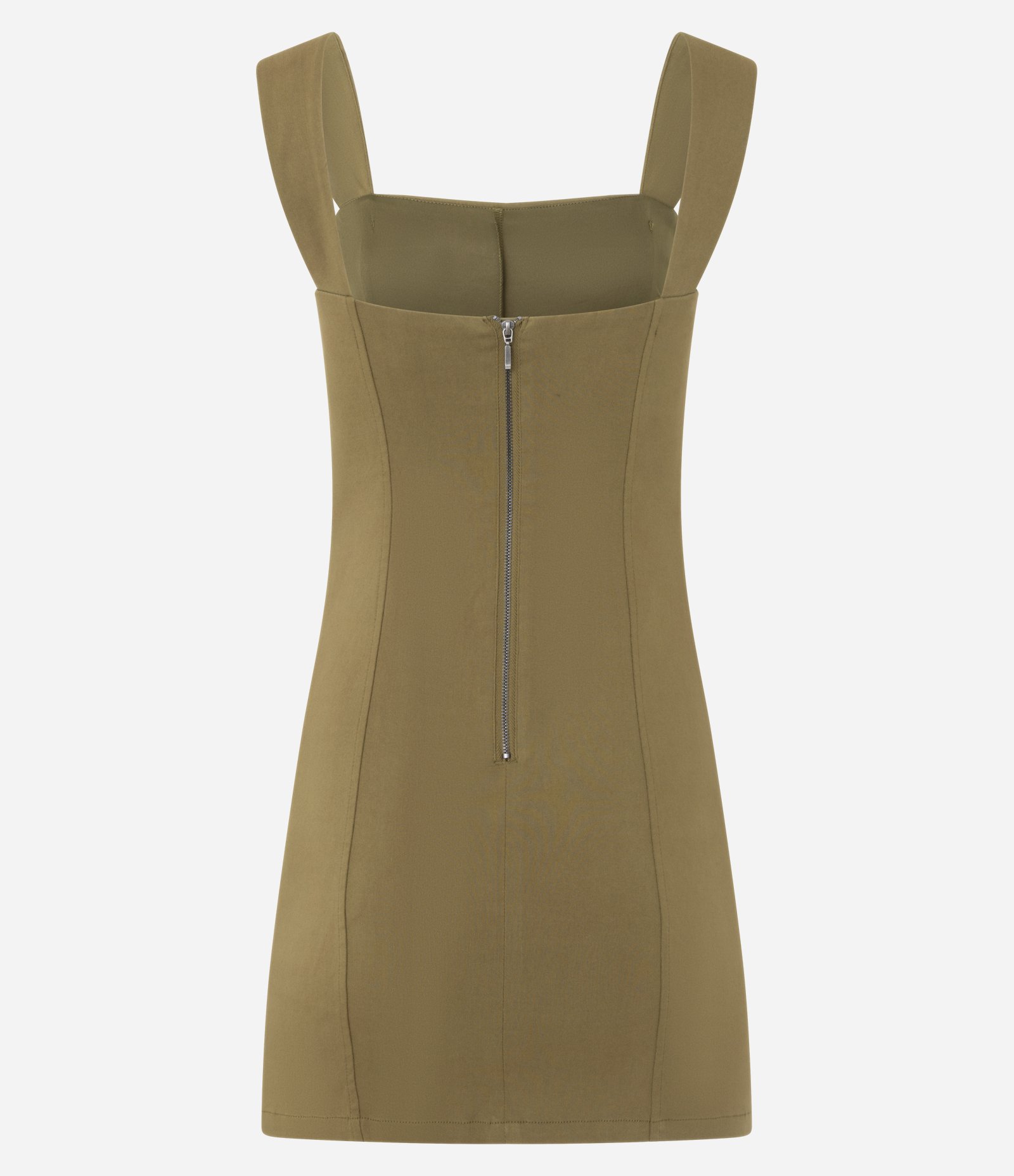 Macaquinho Alça Larga em Bengaline com Pala Virada Verde 6