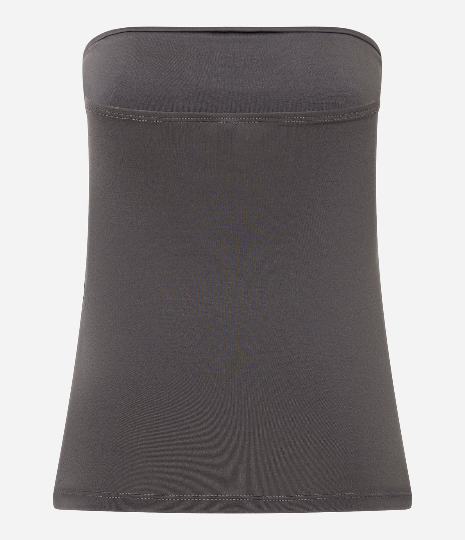 Blusa em Microfibra Tomara que Caia com Fenda Lateral Cinza Escuro 3