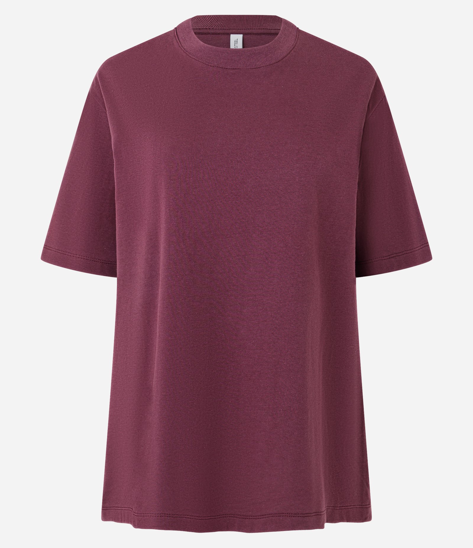 Camiseta Oversized em Algodão com Manga Curta Roxo 4