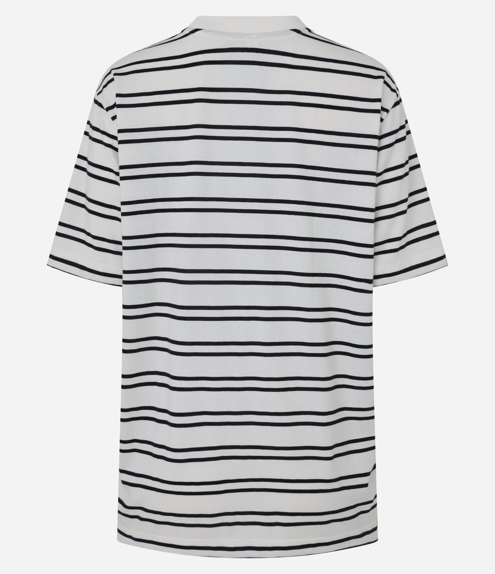 Camiseta Oversized em Algodão com Estampa Listrada Anthracite 2