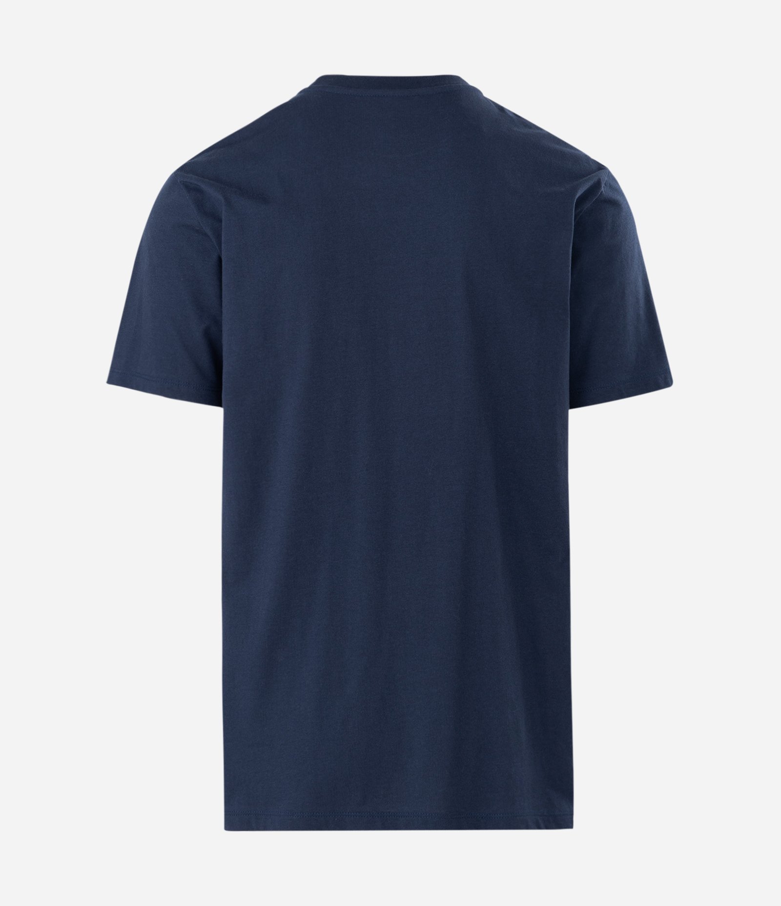 Camiseta Manga Curta com Estampa de Barco e Lettering Azul Escuro 2