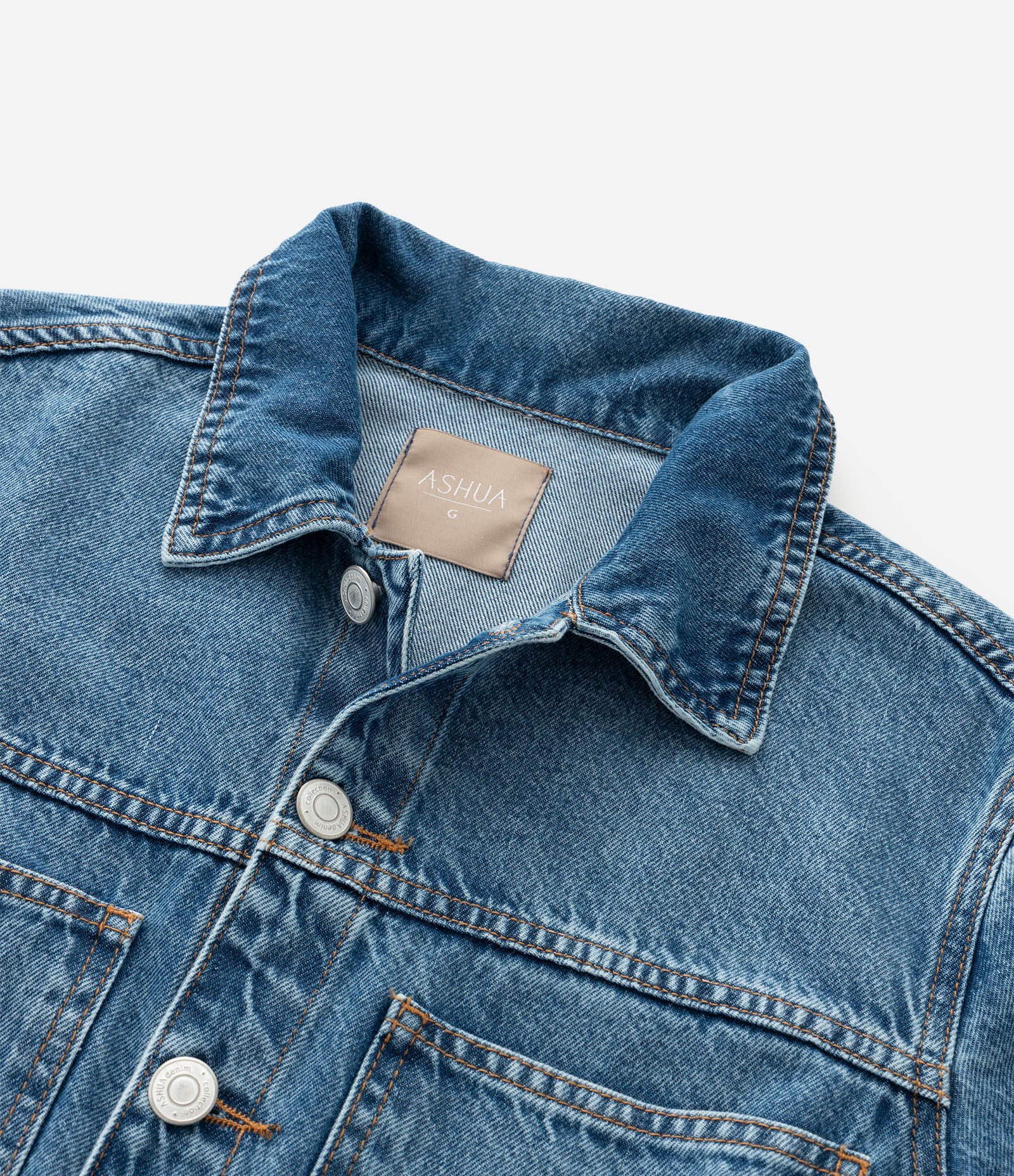 Macacão Longo em Jeans com Cós Elástico Curve & Plus Size Azul 9