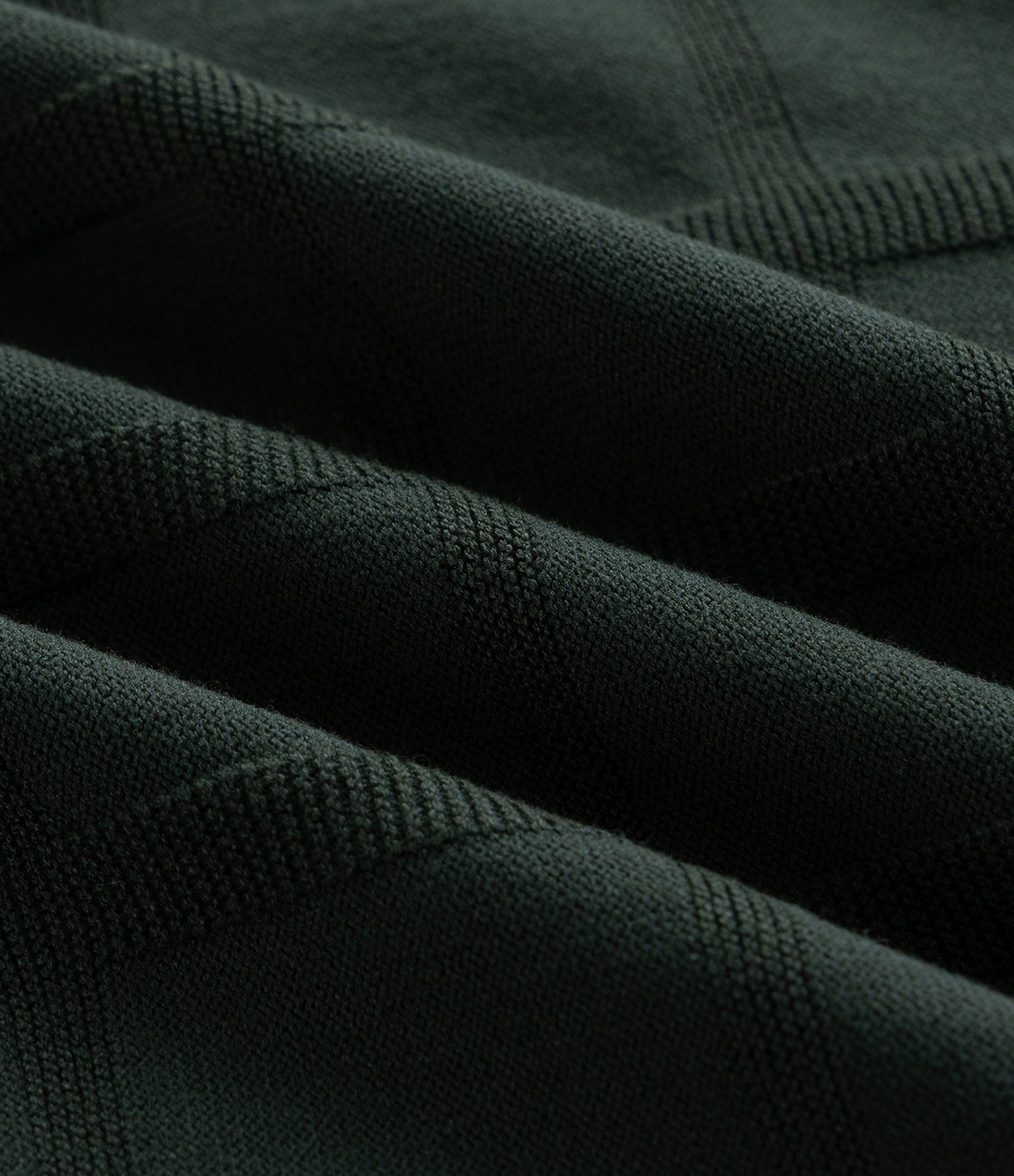 Suéter em Tricô com Textura Quadriculada Verde escuro 3