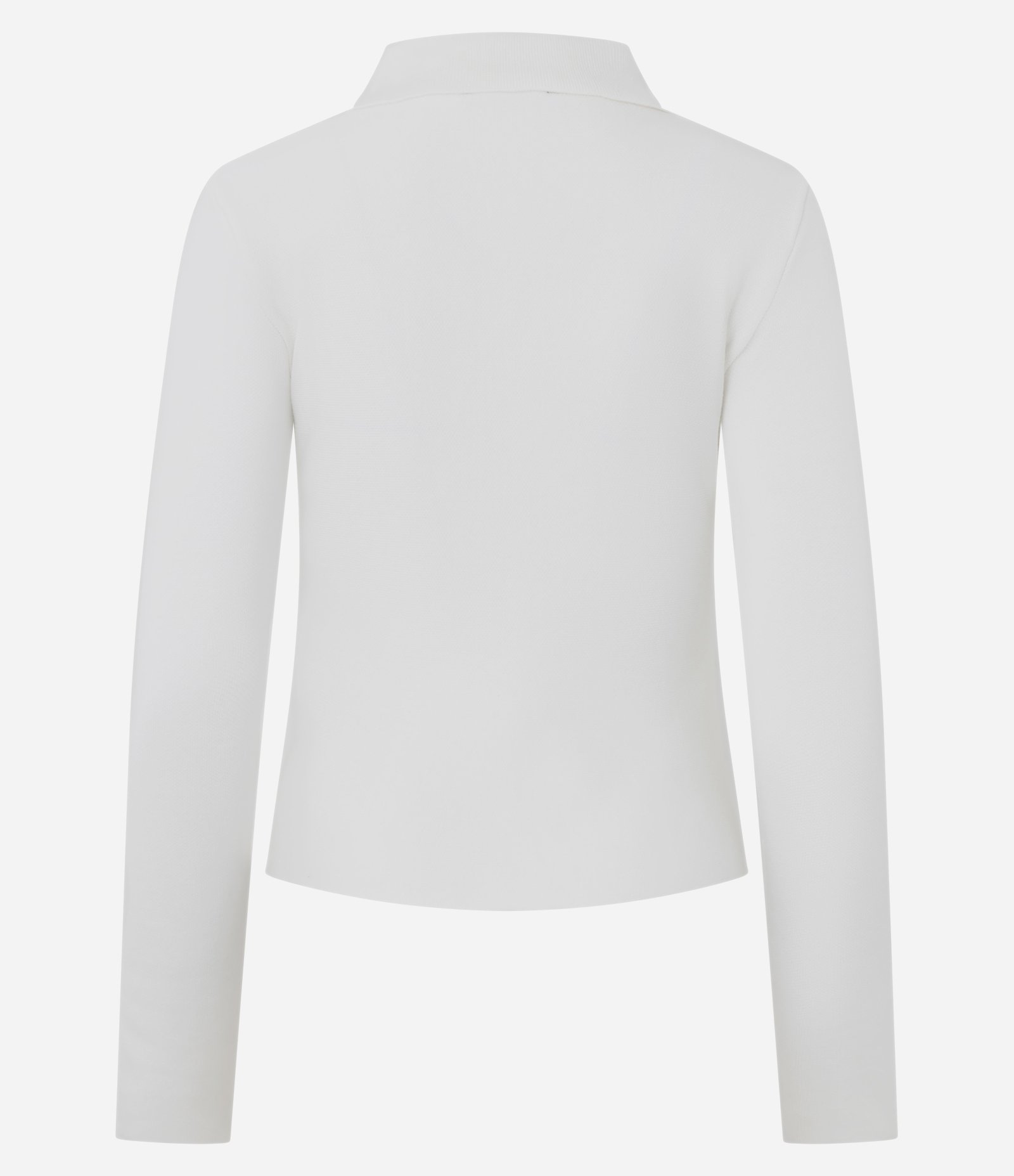 Cardigan Regular Acinturado em Tricô com Mini Botões Branco 3