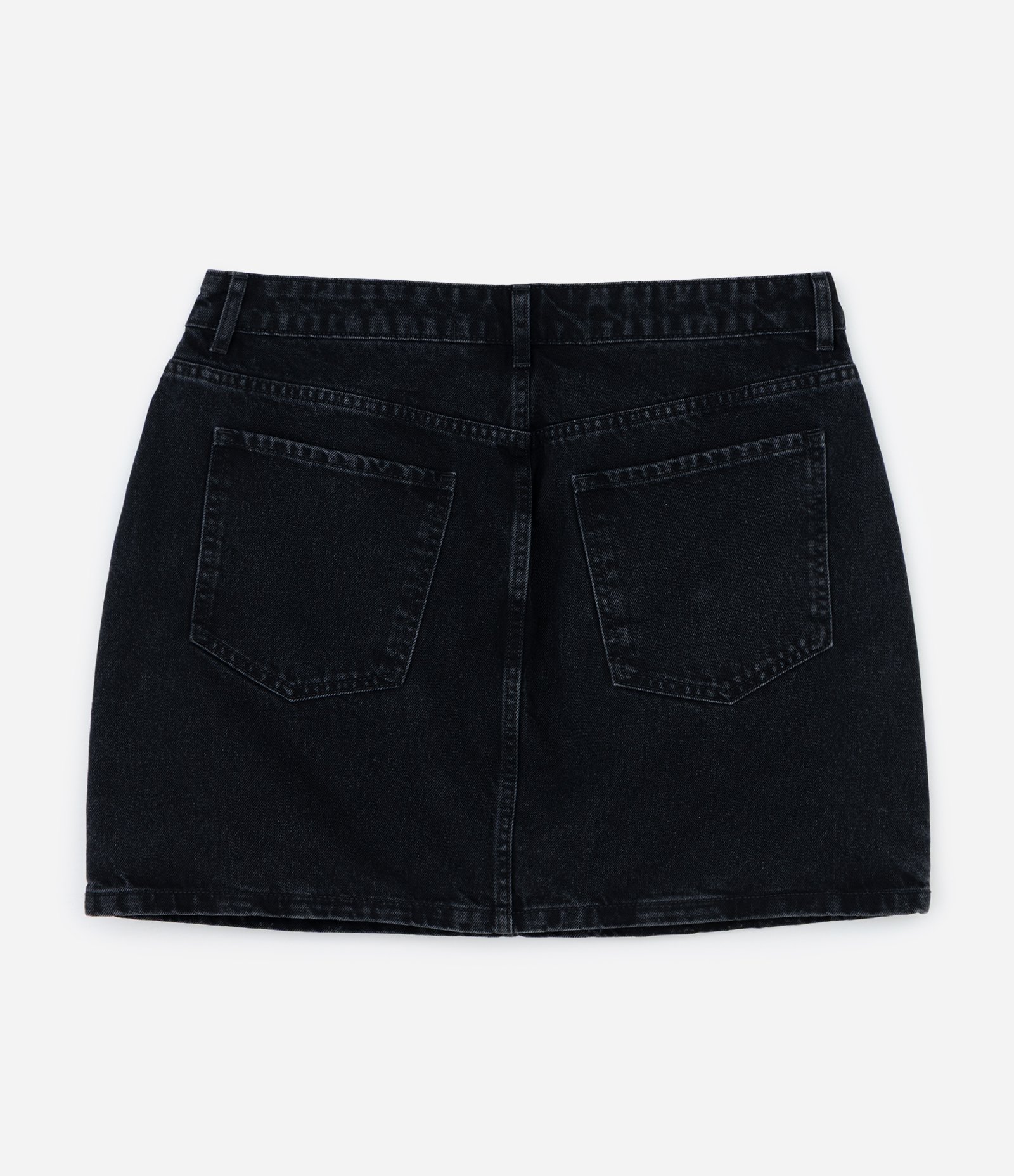 Saia Curta em Jeans com Bolsos Cargo Frontais Curve & Plus Size Preto 2