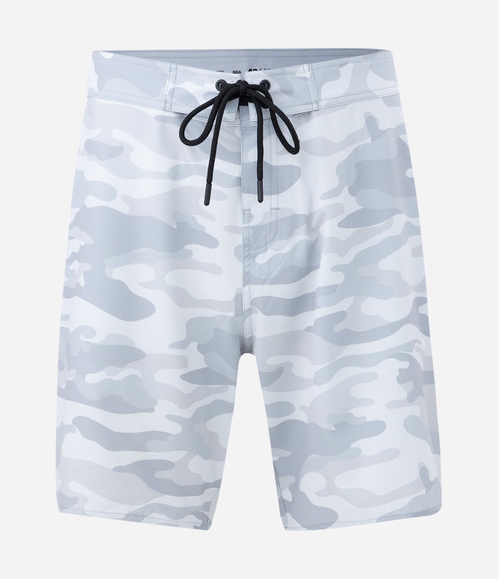 Bermuda em Microfibra com Estampa Camuflada Cinza 4