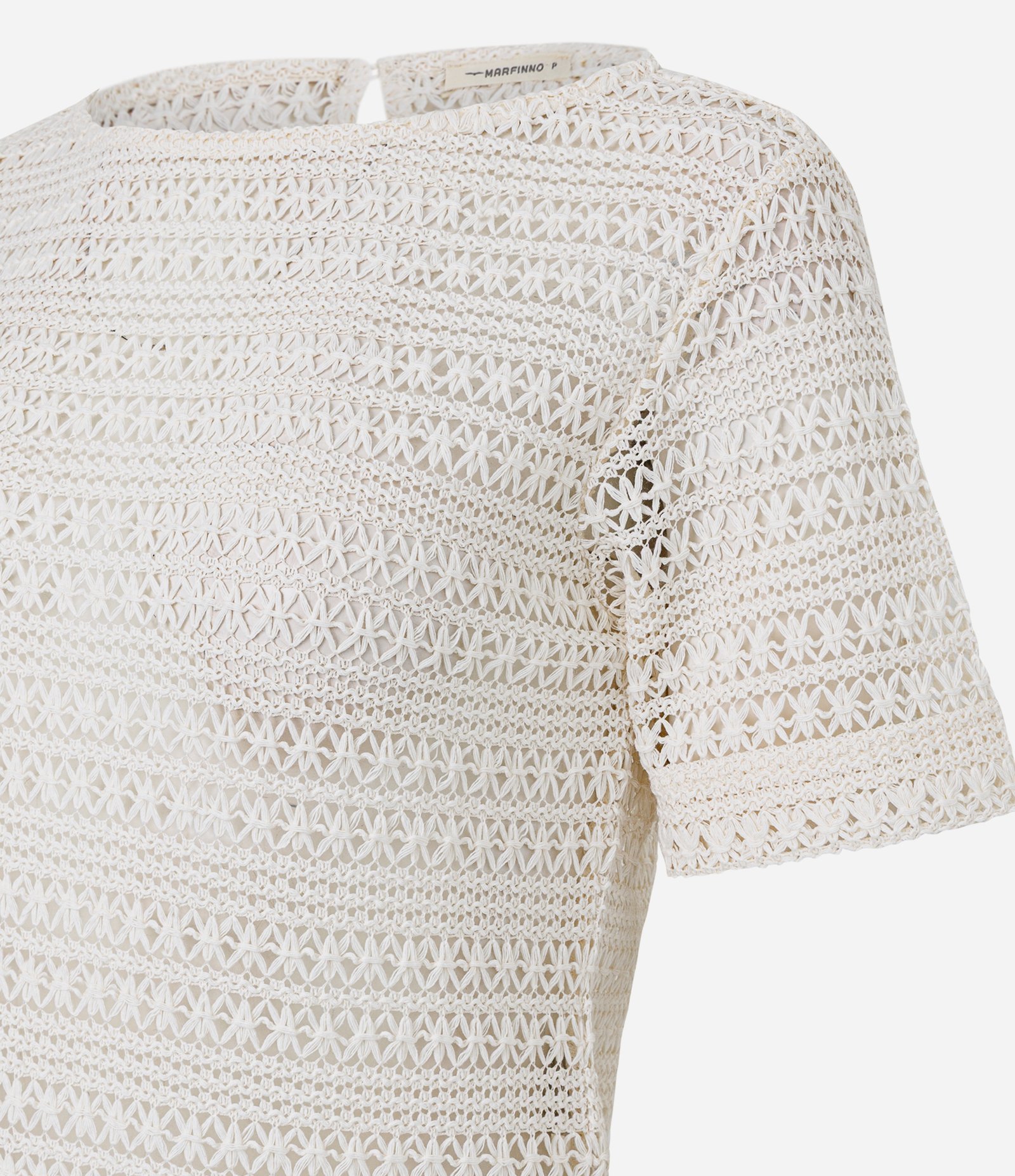 Blusa em Tricô com Textura Off White 7