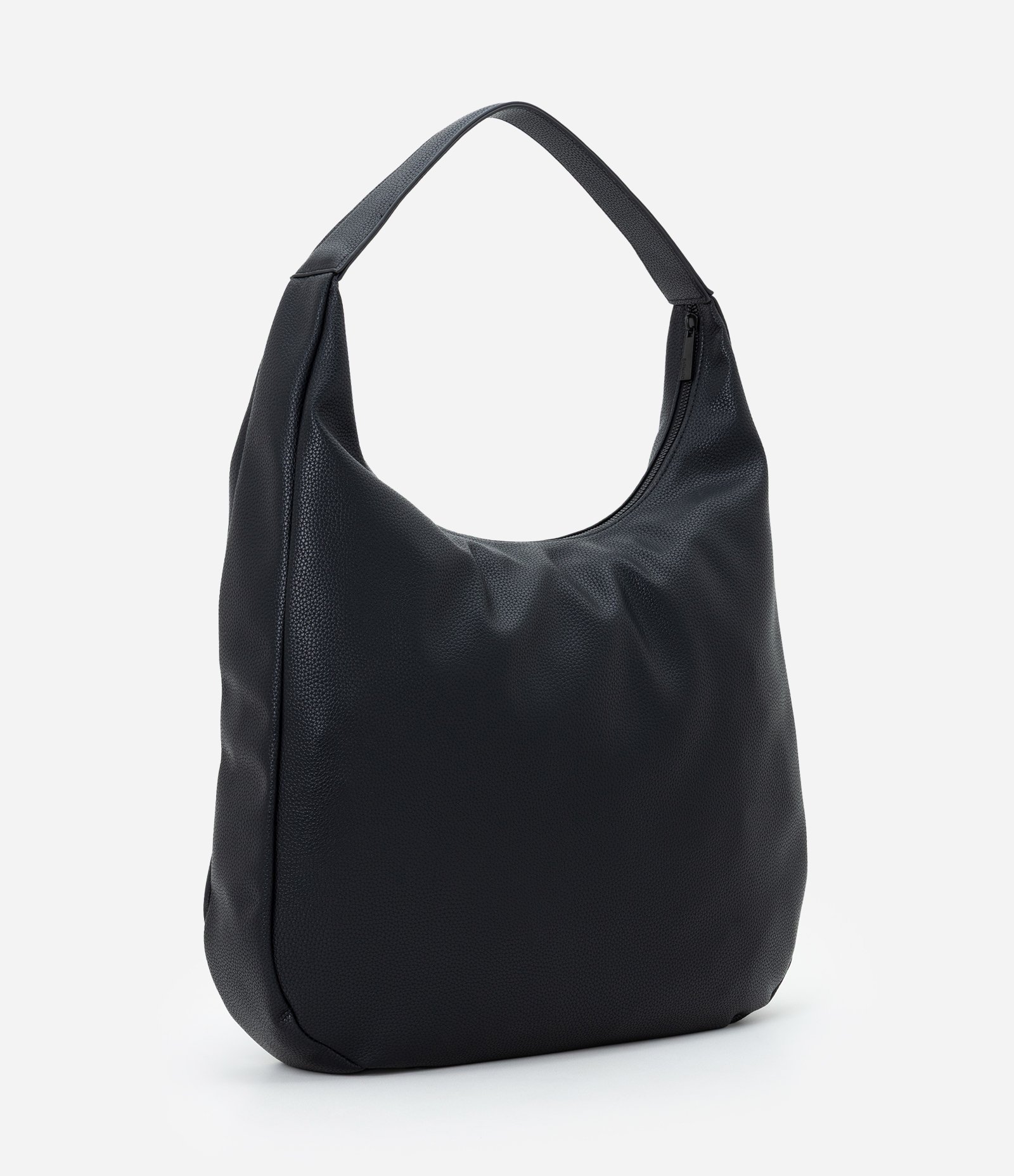 Bolsa Hobo Grande em PU com Alça Fixa Preto 3