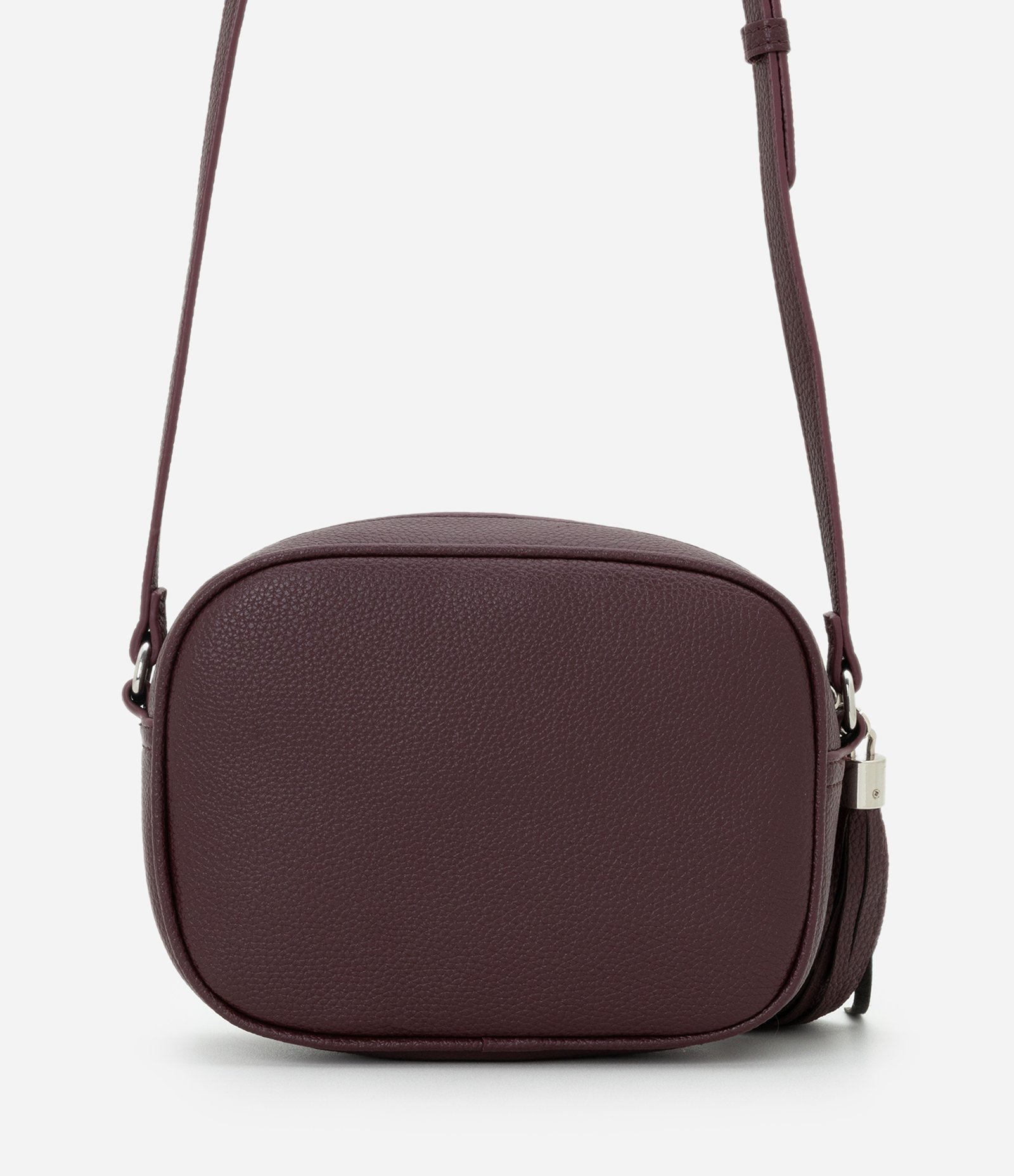 Bolsa Pequena Transversal com Detalhe de Tassel Marrom 3