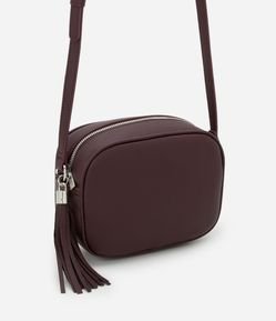 Bolsa Pequena Transversal com Detalhe de Tassel