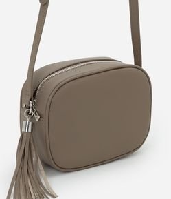 Bolsa Pequena Transversal com Detalhe de Tassel