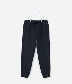 Calça Infantil Jogger em Jeans com Cós Ajustável – Tam 5 a 14 Anos