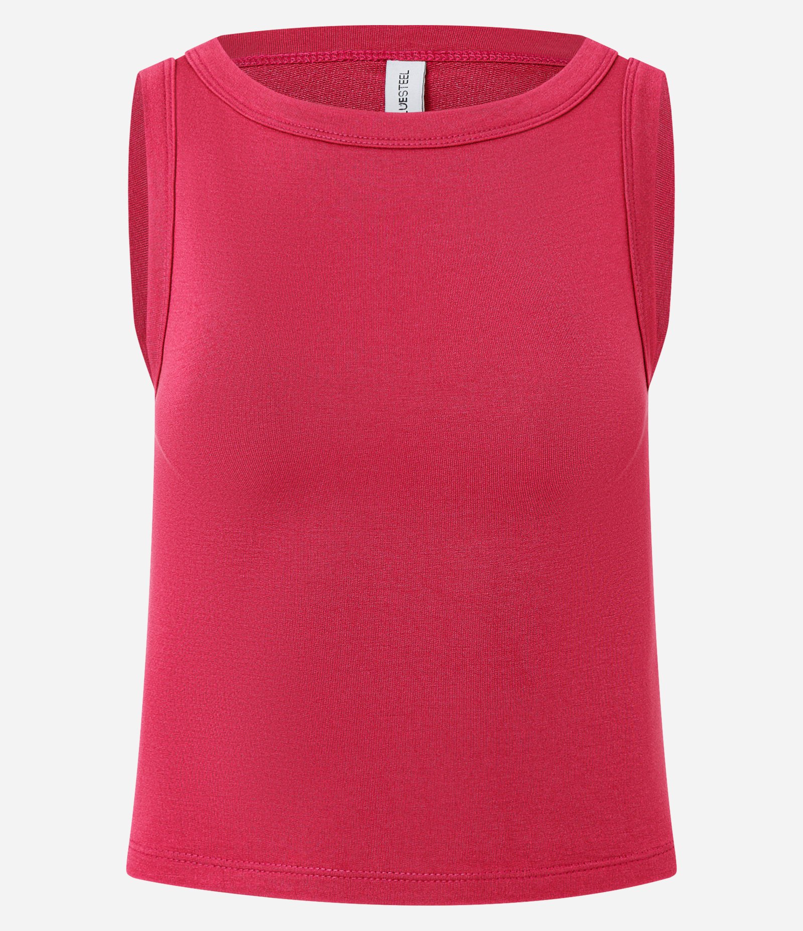 Blusa Sem Manga com Decote Canoa Vermelho 1