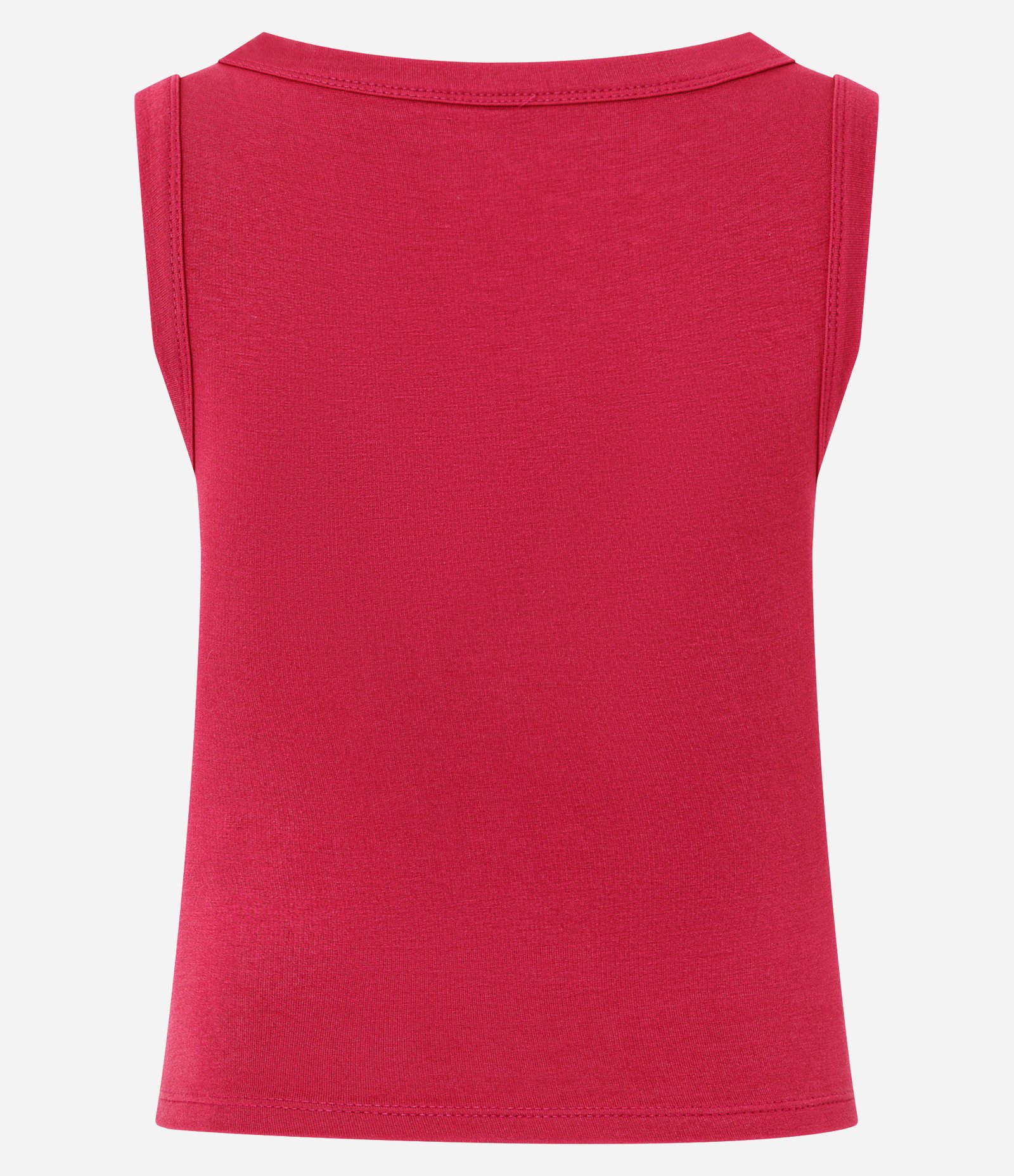 Blusa Sem Manga com Decote Canoa Vermelho 2