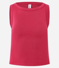 Blusa Sem Manga com Decote Canoa