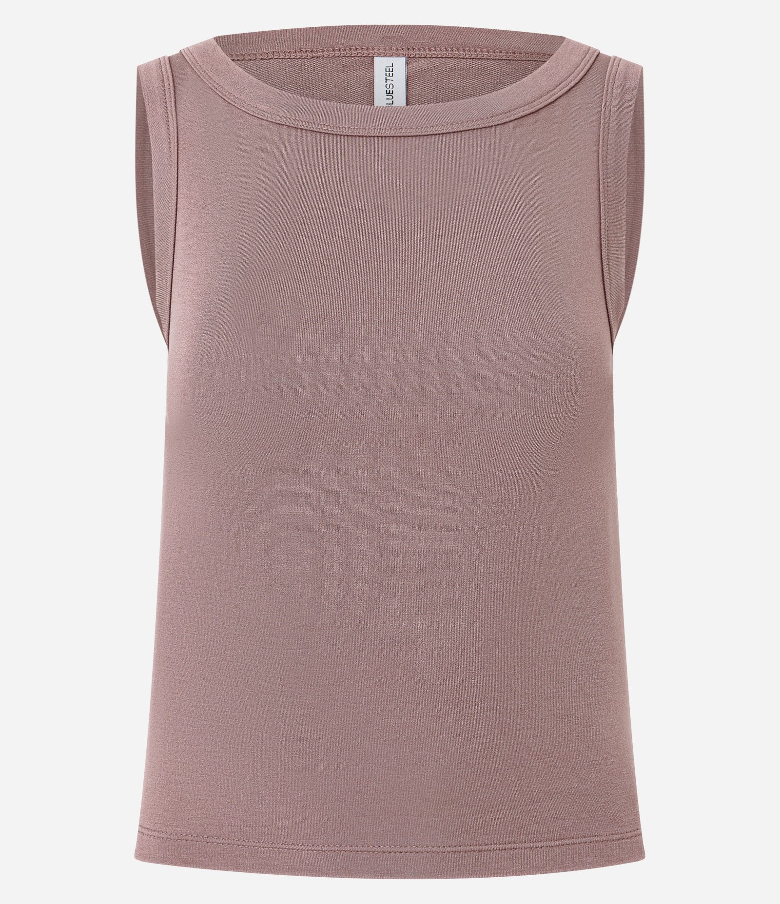 Blusa Sem Manga com Decote Canoa Bege 1