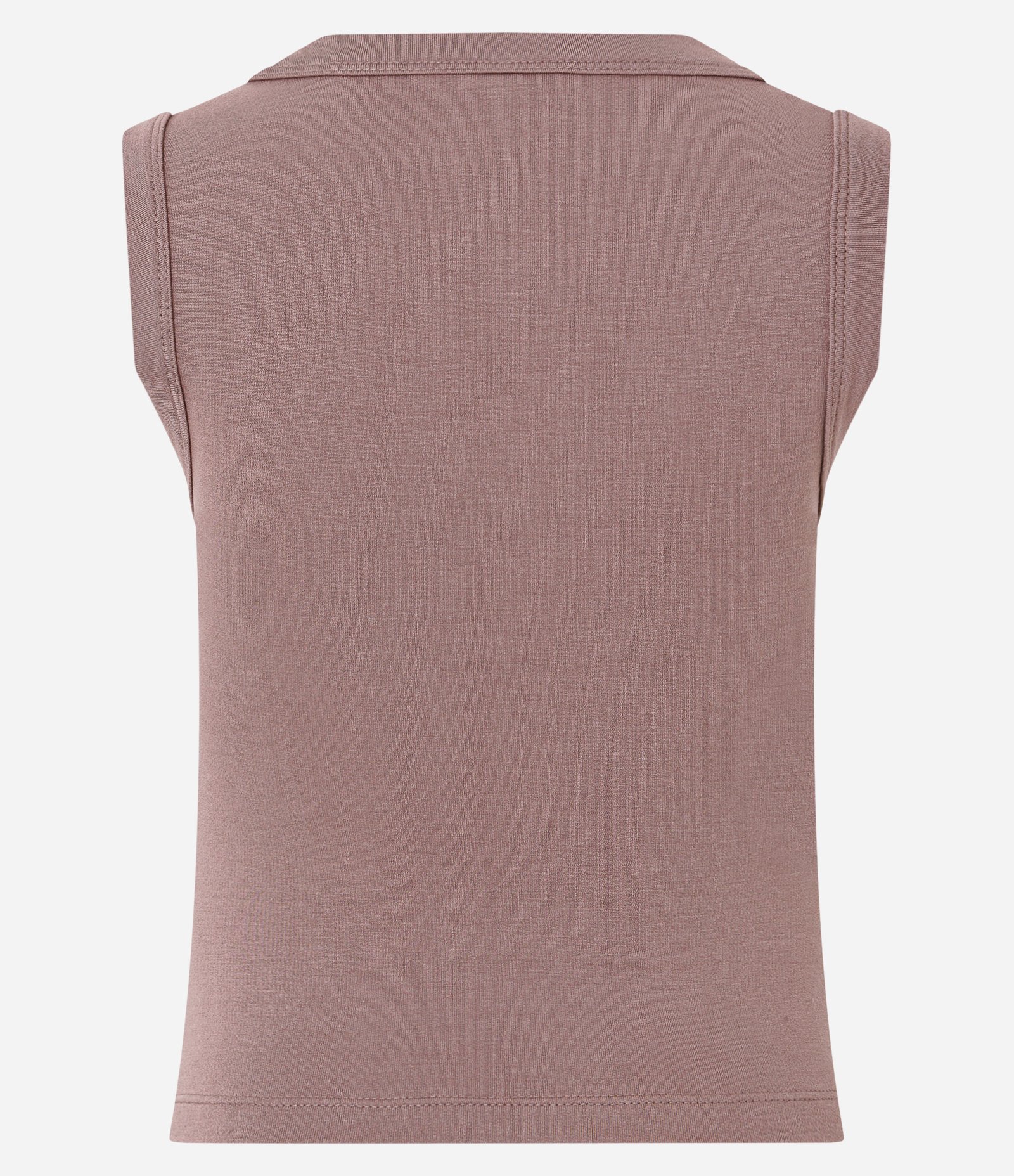 Blusa Sem Manga com Decote Canoa Bege 2