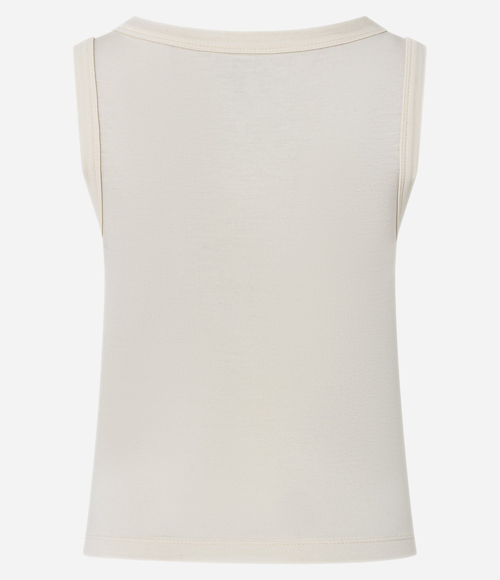 Blusa Sem Manga com Decote Canoa Off White 2