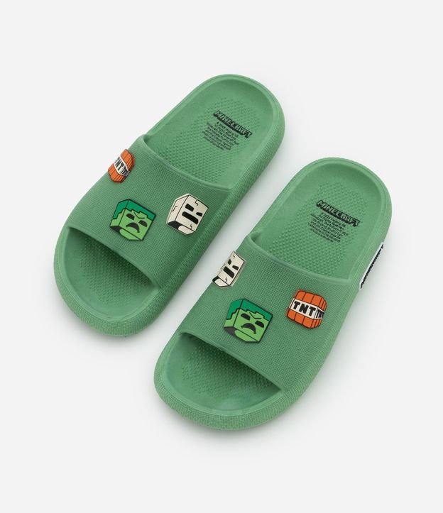 Chinelo Infantil Slide Com Personagens Minecraft – Tam 27/28 a 33/34