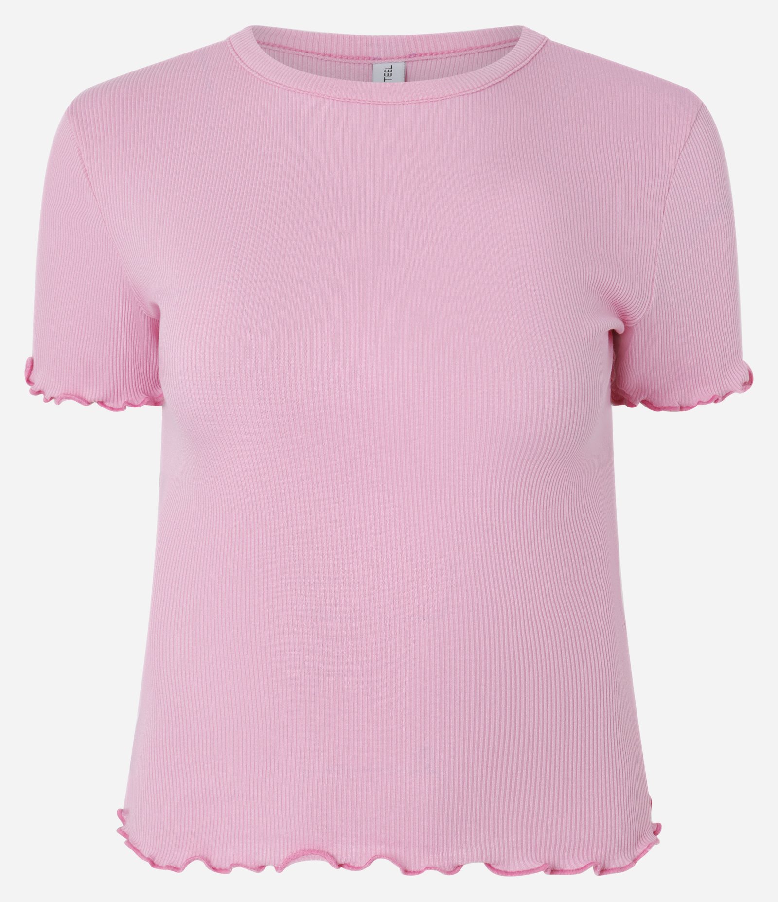 Blusa Manga Curta com Gola Redonda Rosa 7