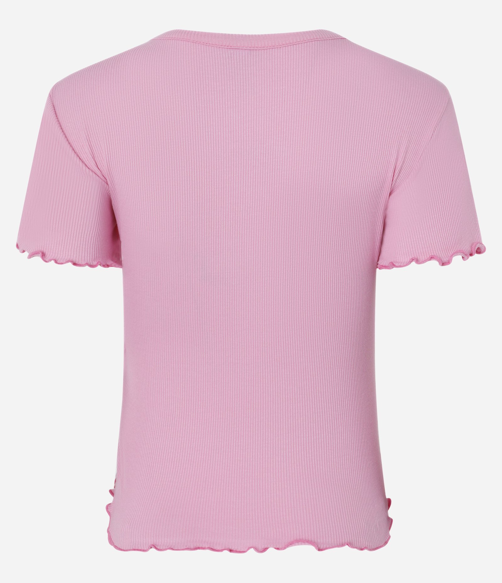 Blusa Manga Curta com Gola Redonda Rosa 8