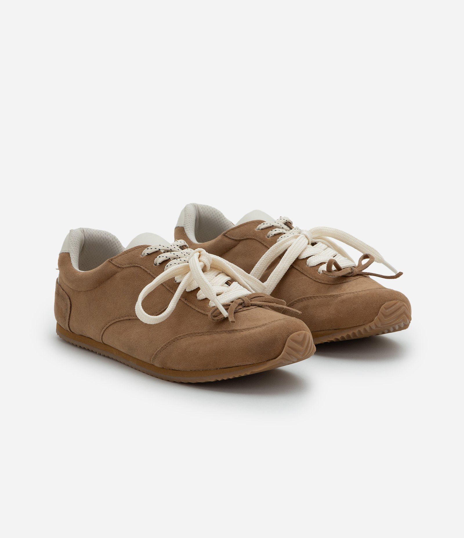 Tênis Chuteira Flat com Cadarço e Laço Decorativo Marrom 3