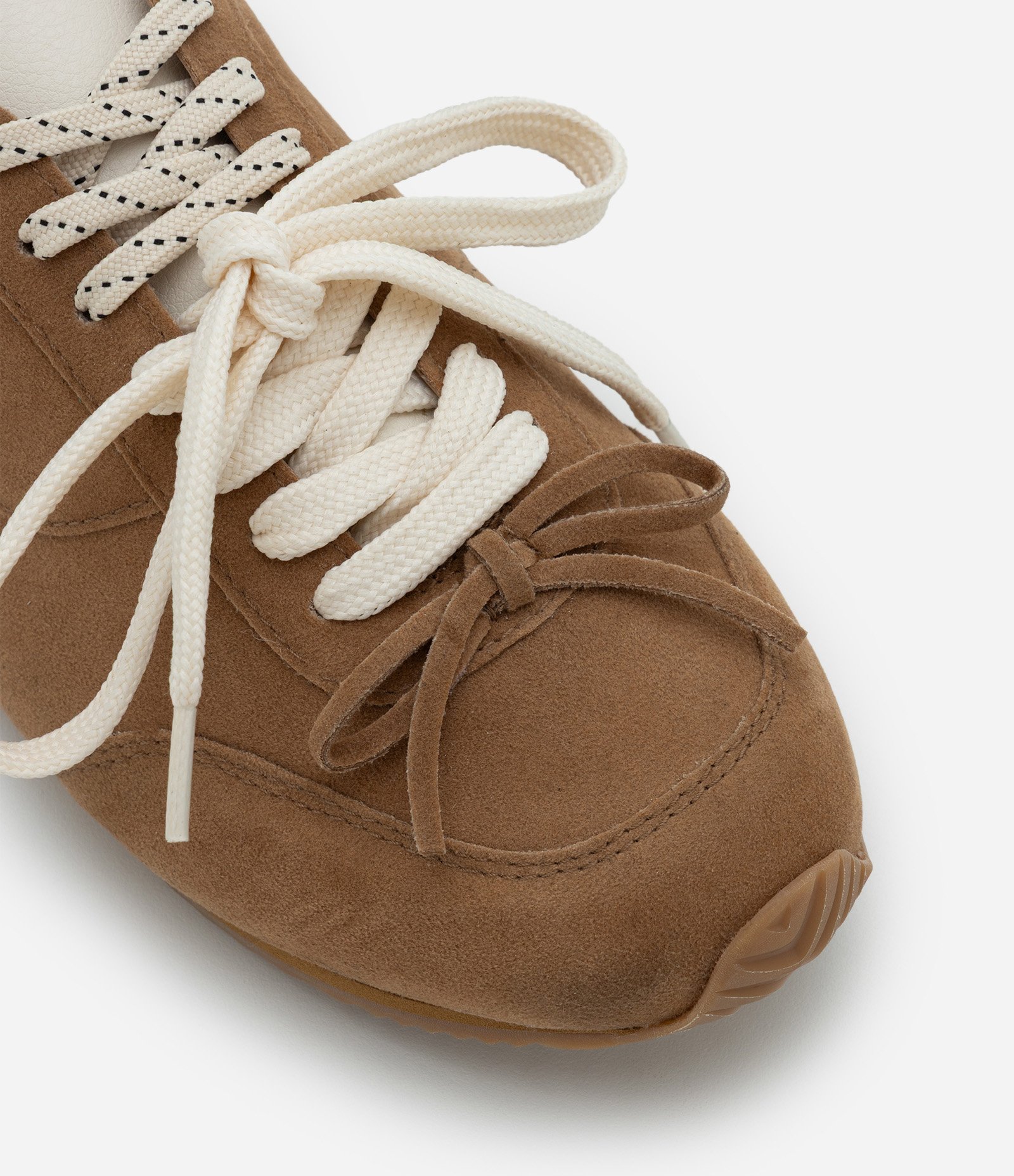 Tênis Chuteira Flat com Cadarço e Laço Decorativo Marrom 6