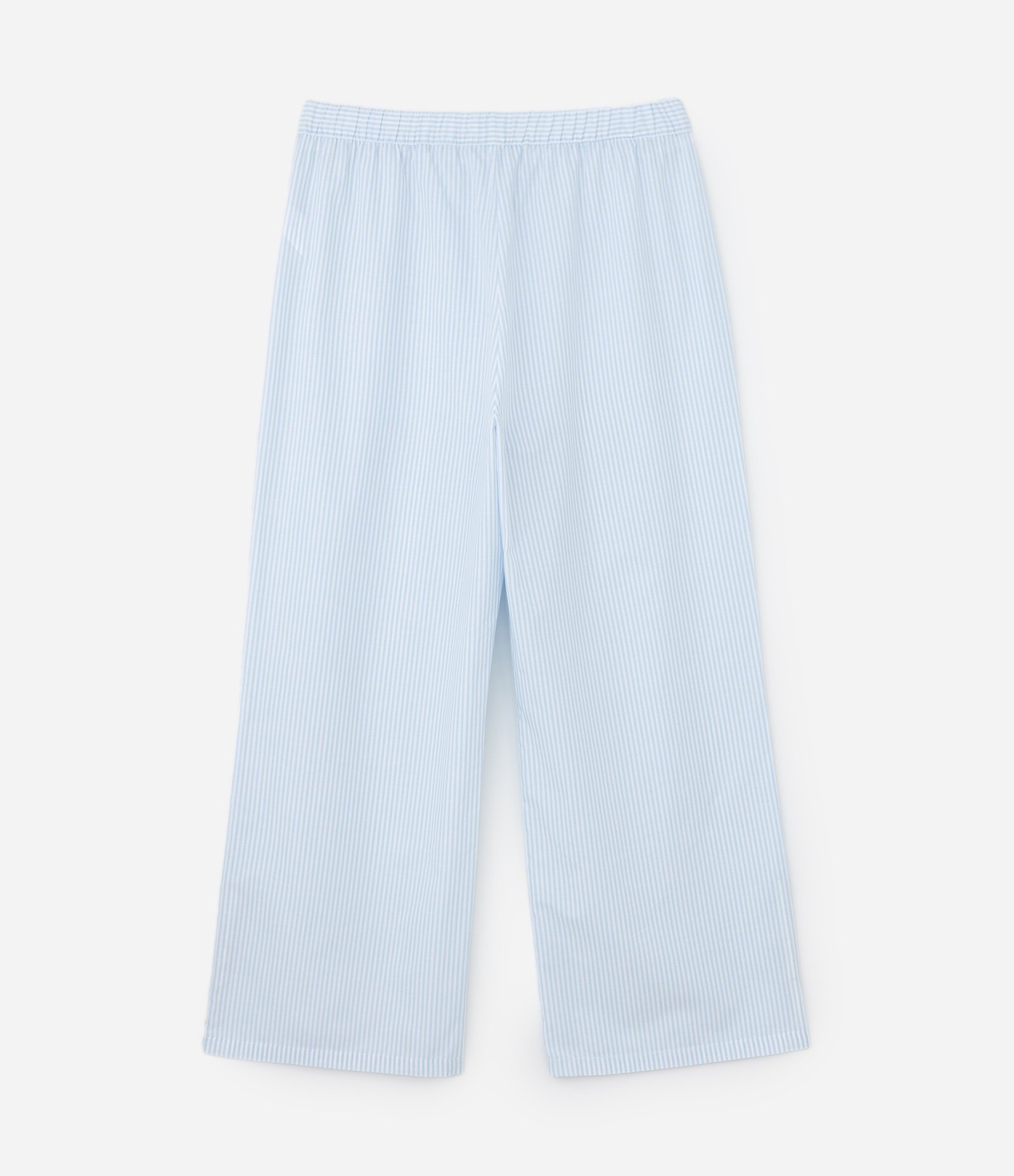 Calça de Pijama com Estampa de Listras em Fio Tinto Curve & Plus Size Azul 2