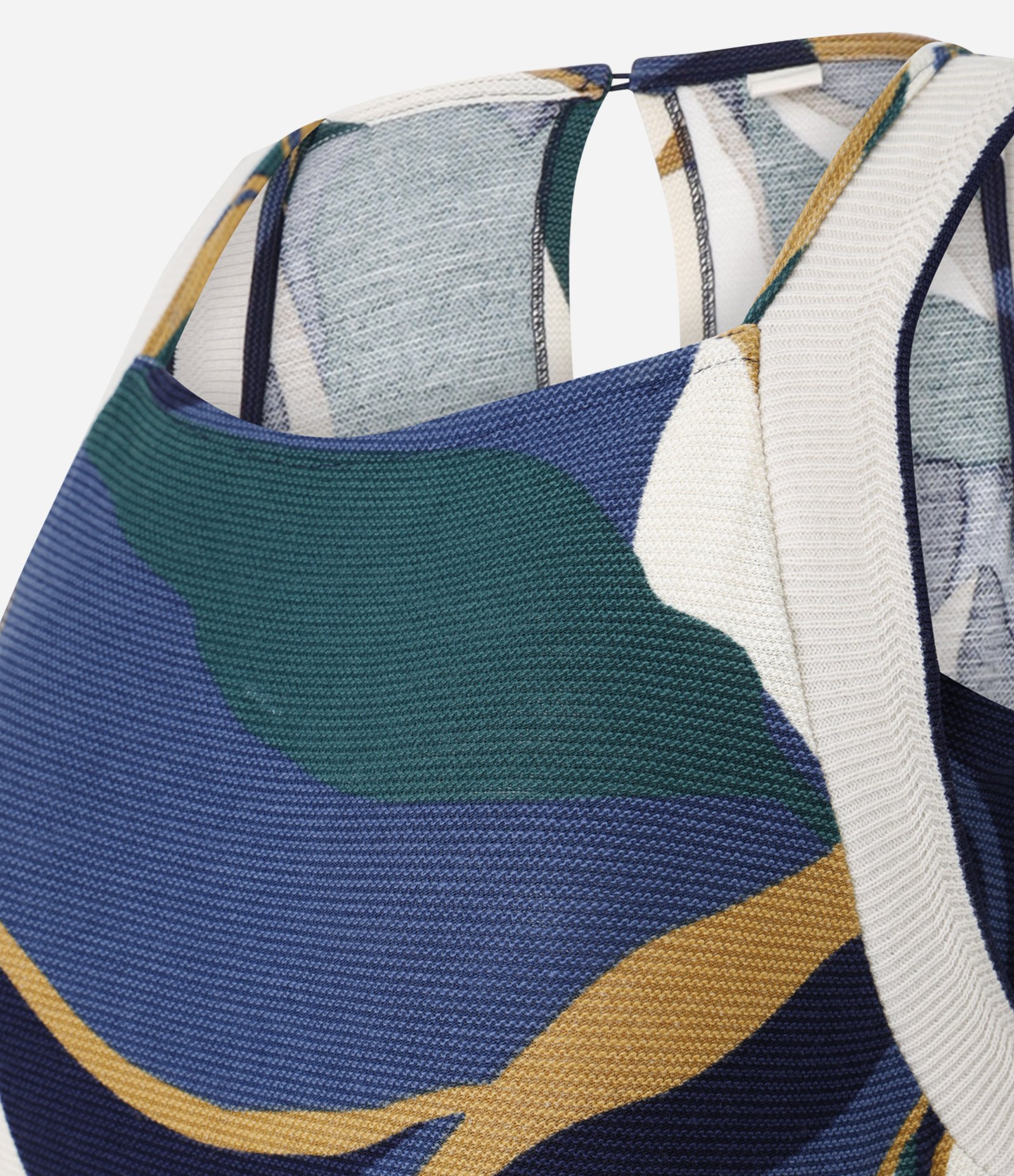 Macacão Sem Mangas com Estampa Abstrata Multicores 6