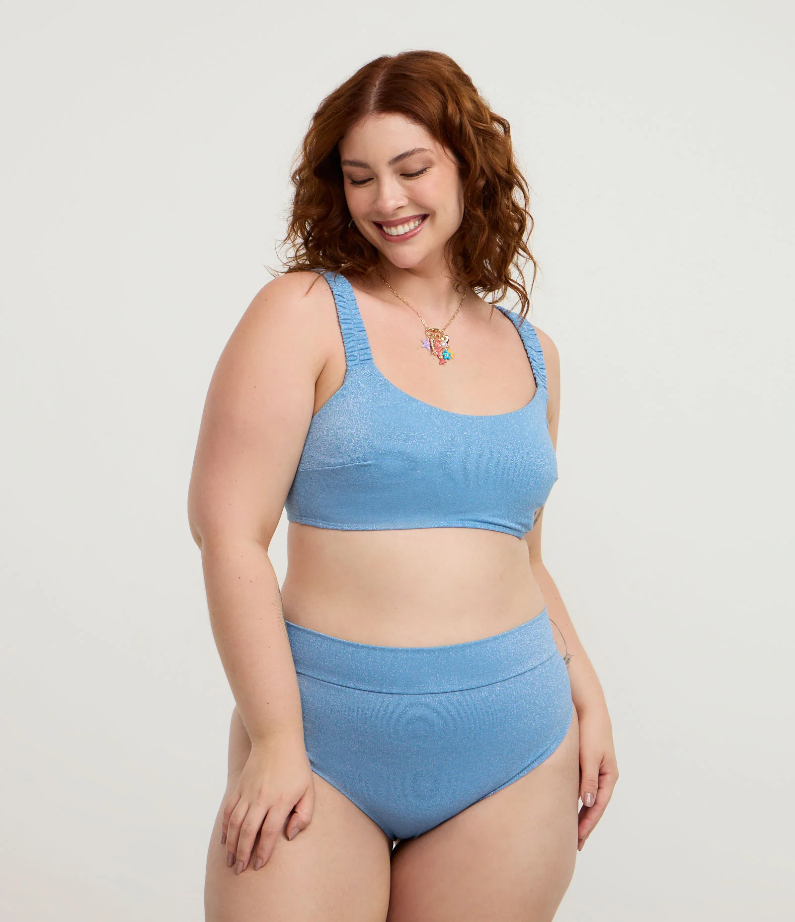 Biquíni Calcinha Hot Pants Fio Duplo Curve & Plus Size Azul 1