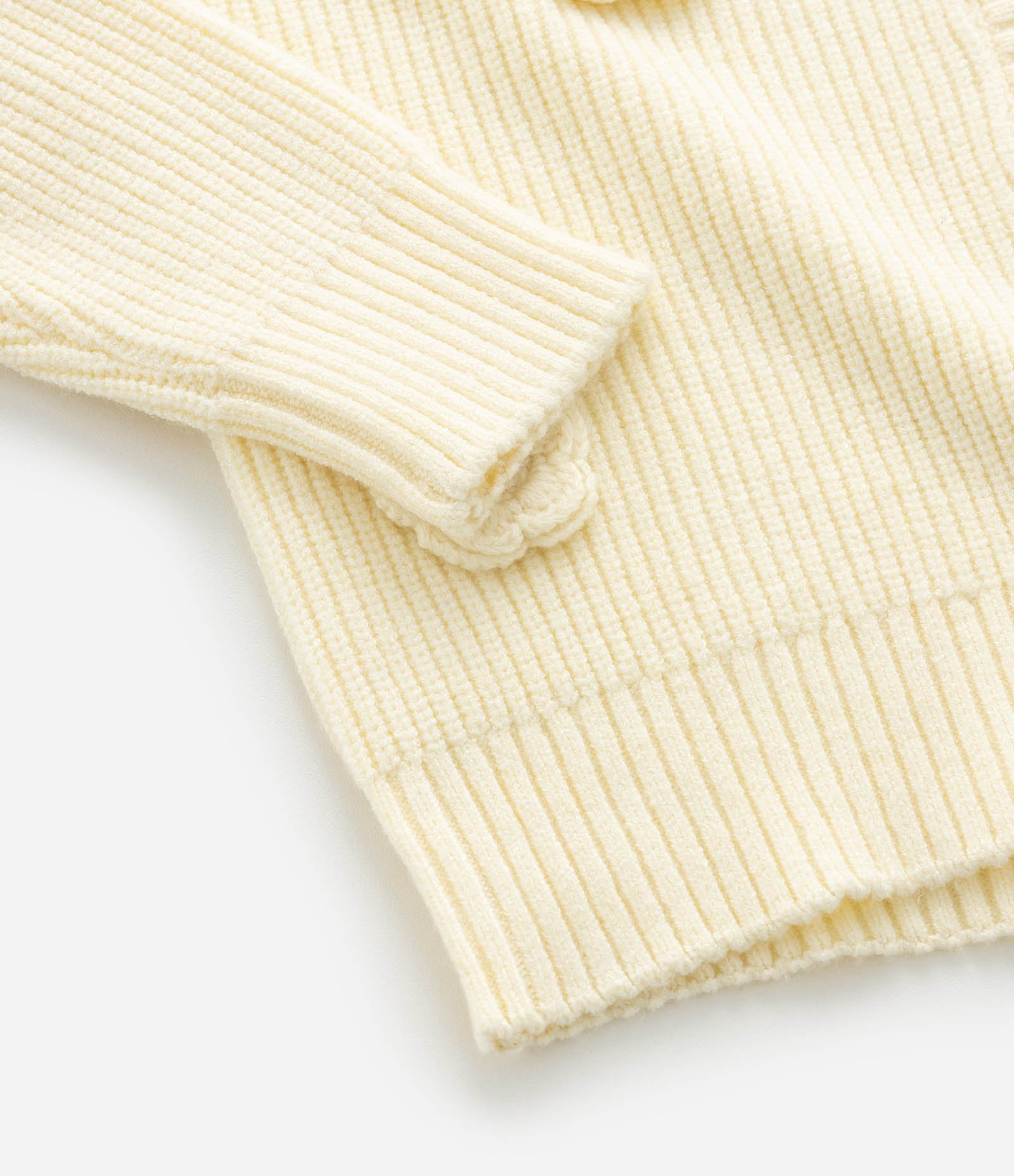 Casaco Cardigan Infantil com Flores em Tricô – Tam 5 a 14 Anos Amarelo Claro 5