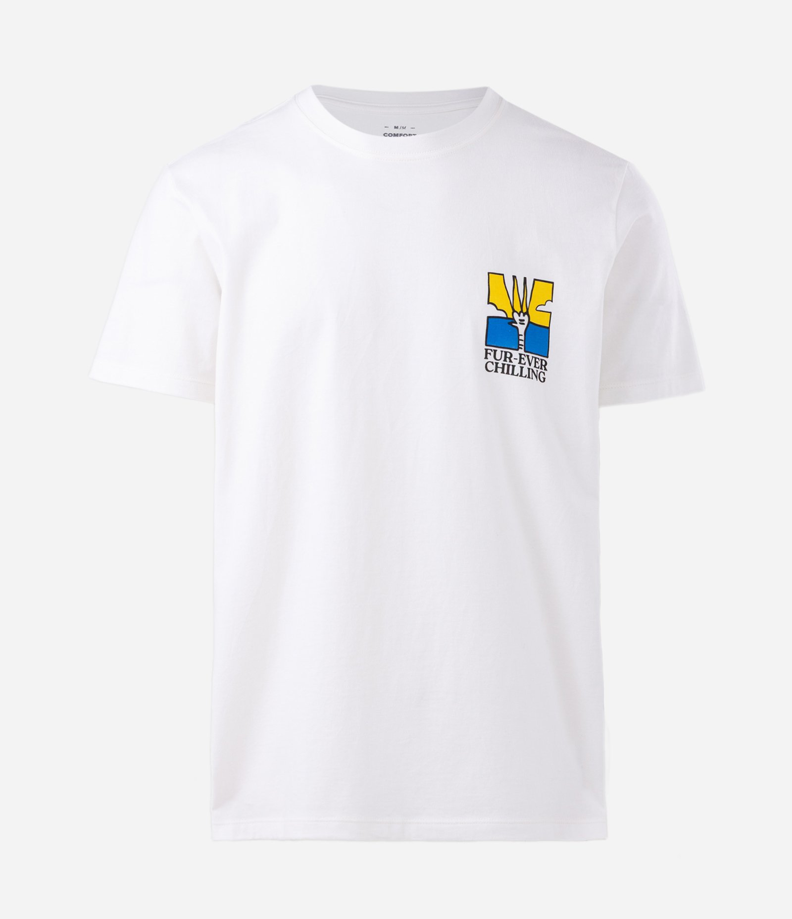 Camiseta Comfort em Algodão com Estampa de Gato Surfista Branco 6