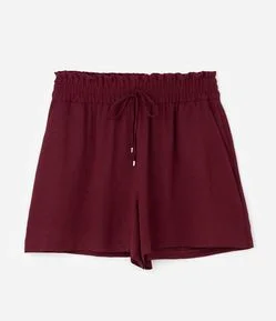 Short Curto em Crepe com Cós Elástico Curve & Plus Size