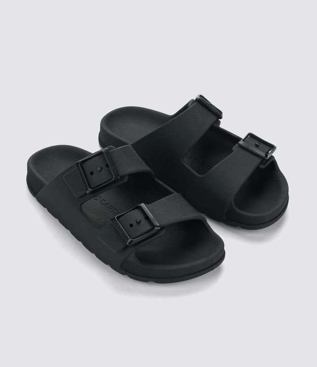 Chinelo Slide com Tiras Afiveladas - Tam 28 a 33