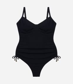 Maiô Texturizado Meia Taça sem Bojo Curve & Plus Size