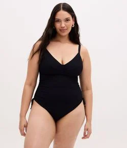Maiô Texturizado Meia Taça sem Bojo Curve & Plus Size