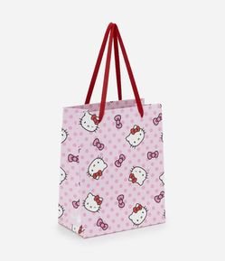 Sacola Pequena com Alça Chata e Estampa Hello Kitty