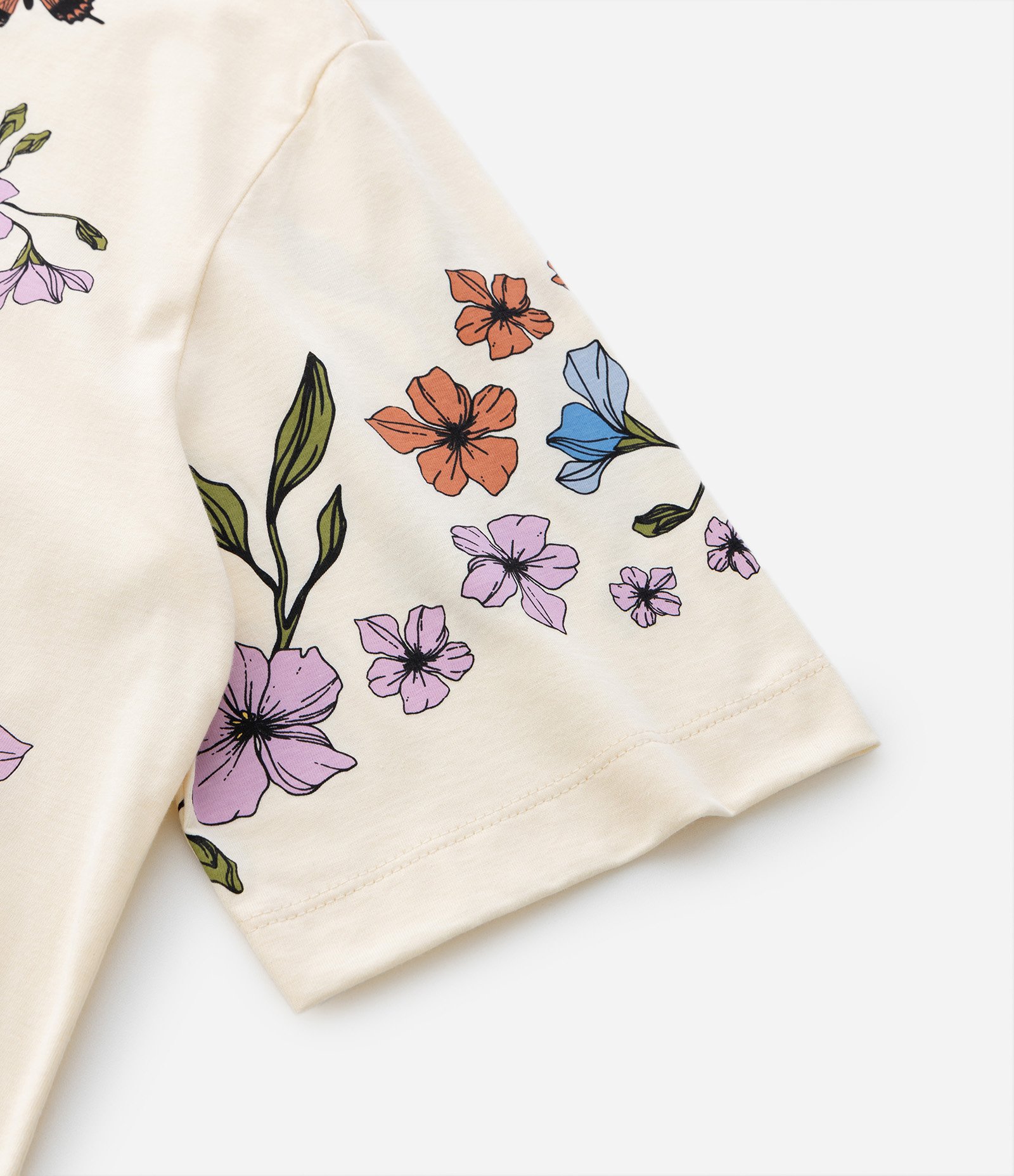 Camiseta com Estampa de Borboletas Curve e Plus Size Amarelo 8