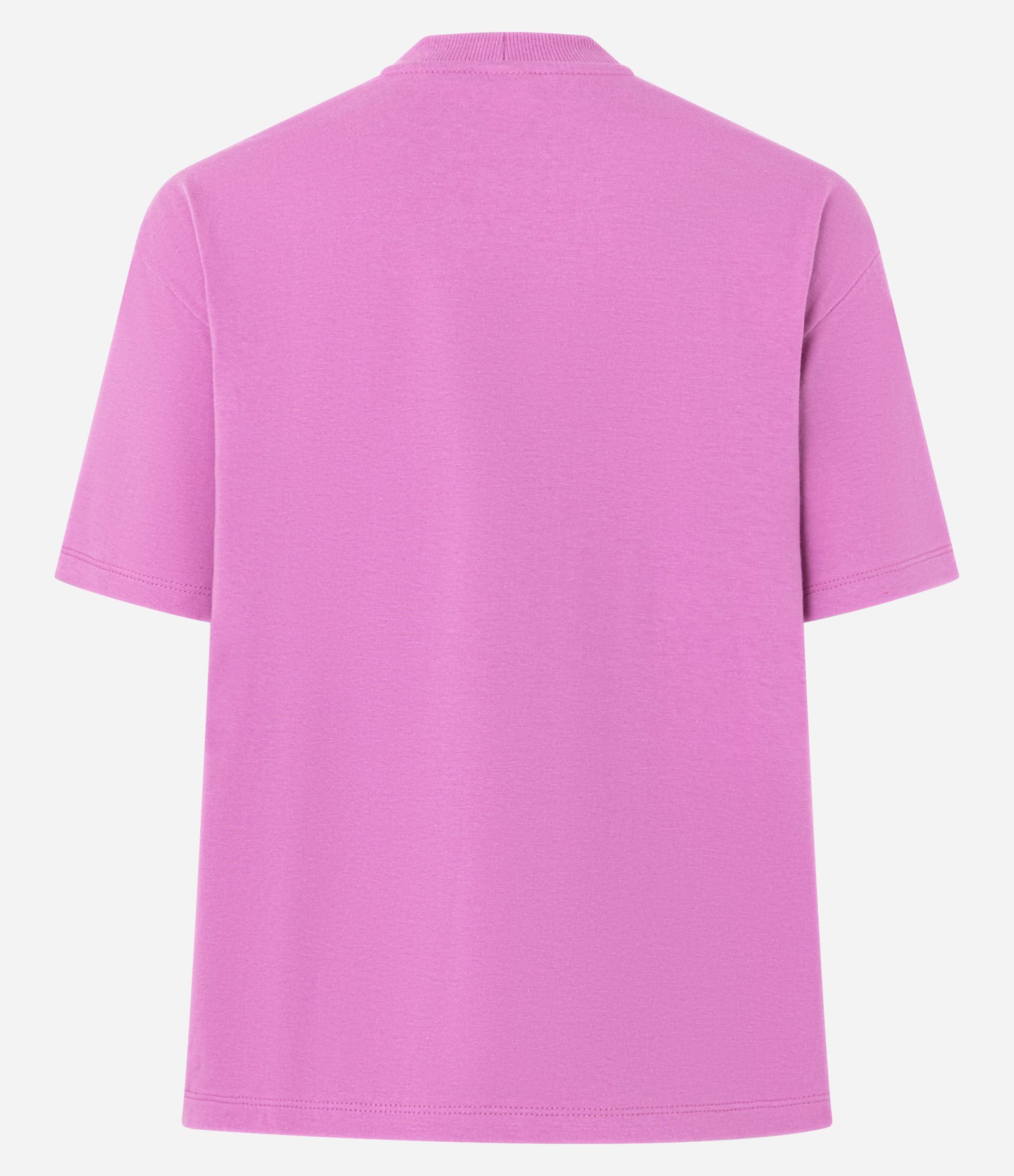 Camiseta em Algodão com Gola Redonda Lilás 2
